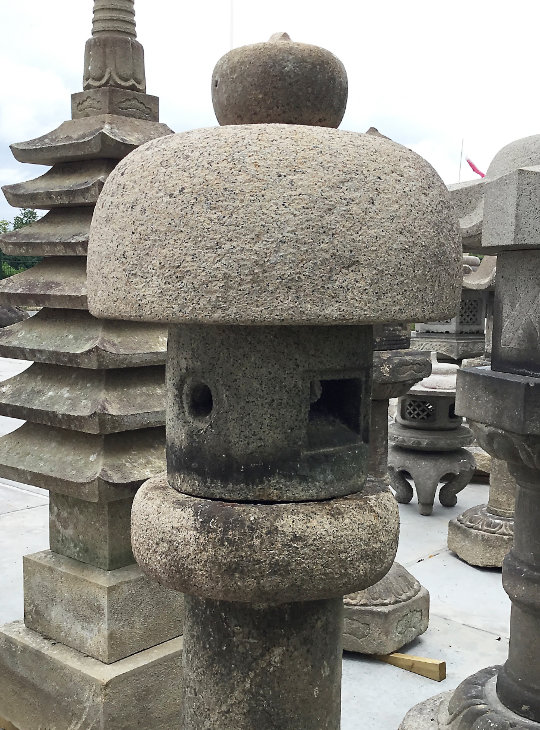 Hachiman Gata Ishidoro, Japanese Stone Lantern - YO01010160