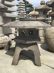 Buy Kaku Yukimi Gata Ishidōrō, Japanese Stone Lantern for sale - YO01010225