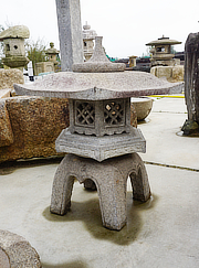 Buy Kaku Yukimi Gata Ishidoro, Japanese Stone Lantern for sale - YO01010347