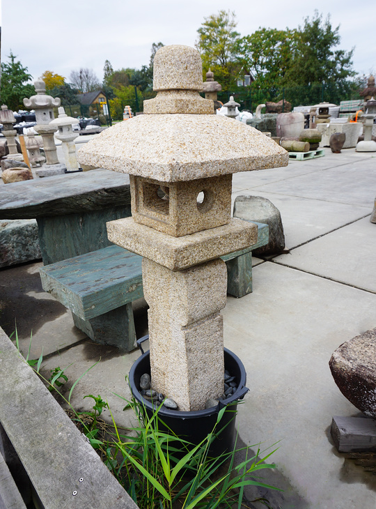 Oribe Gata Ishidoro, Japanese Stone Lantern - YO01010324