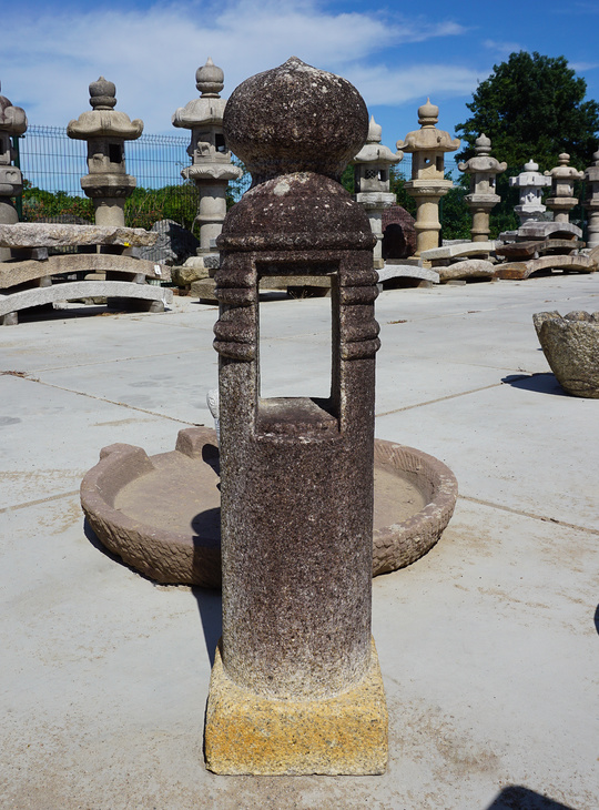 Rankan Ishidoro, Japanese Stone Bridge Pole Lantern - YO01010281