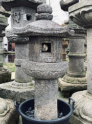 Buy Rokkaku Ikekomi Ishidōrō, Japanese Stone Lantern for sale - YO01010181