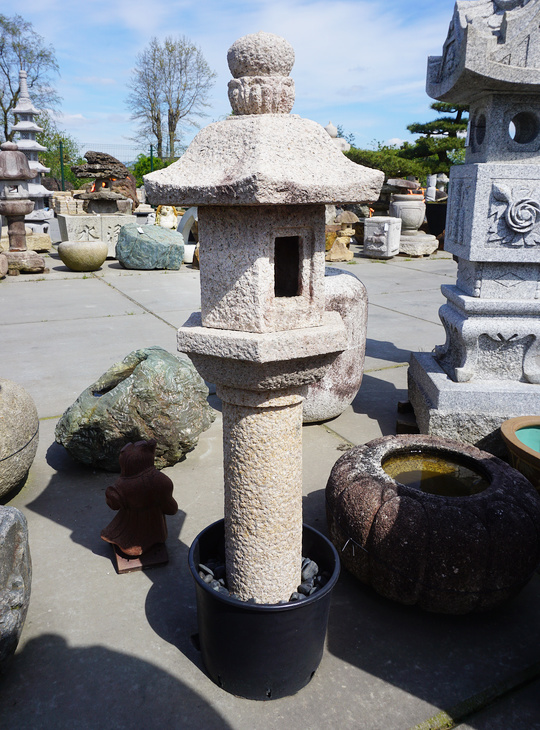 Rokkaku Ikekomi Ishidoro, Japanese Stone Lantern - YO01010380
