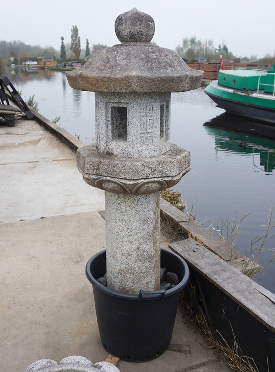 Buy Rokkaku Ikekomi Ishidoro, Japanese Stone Lantern for sale - YO01010480