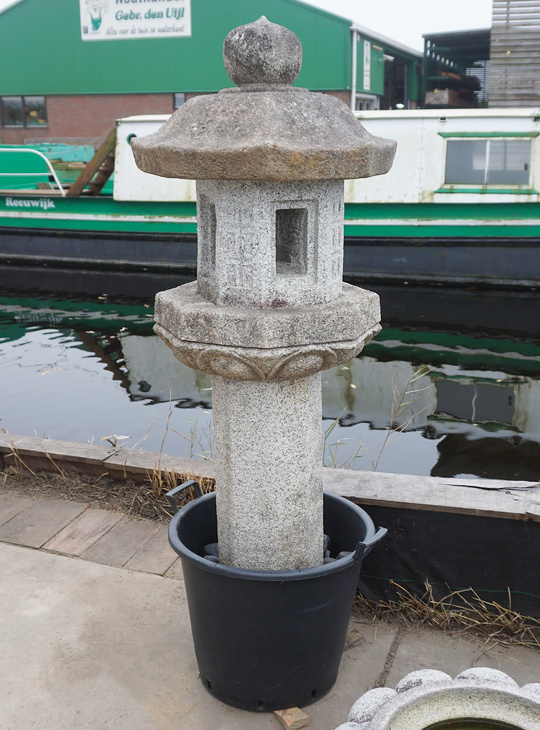 Rokkaku Ikekomi Ishidoro, Japanese Stone Lantern - YO01010480