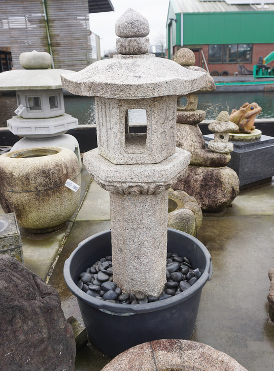 Rokkaku Ikekomi Ishidoro, Japanese Stone Lantern - YO01010506