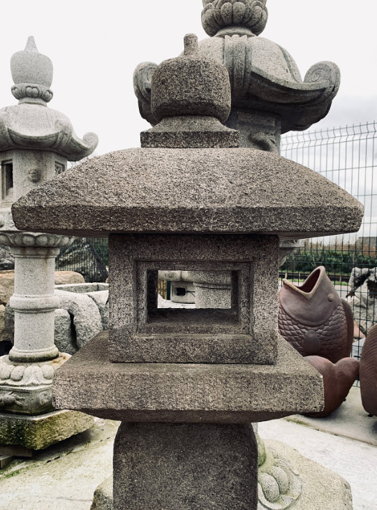Oribe Gata Ishidōrō, Japanse Stenen Lantaarn - YO01010192