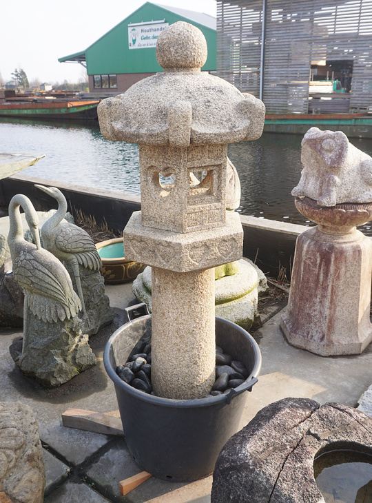 Rokkaku Ikekomi Ishidoro, Japanse Stenen Lantaarn - YO01010517