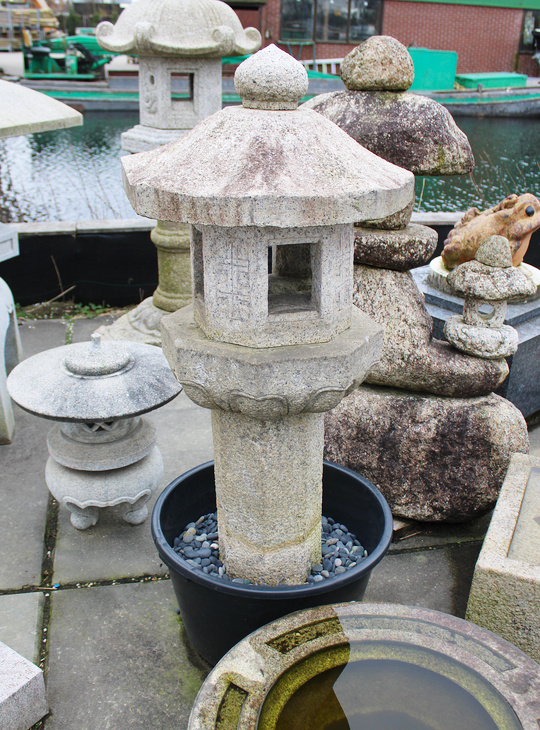 Rokkaku Ikekomi Ishidoro, Japanse Stenen Lantaarn - YO01010595