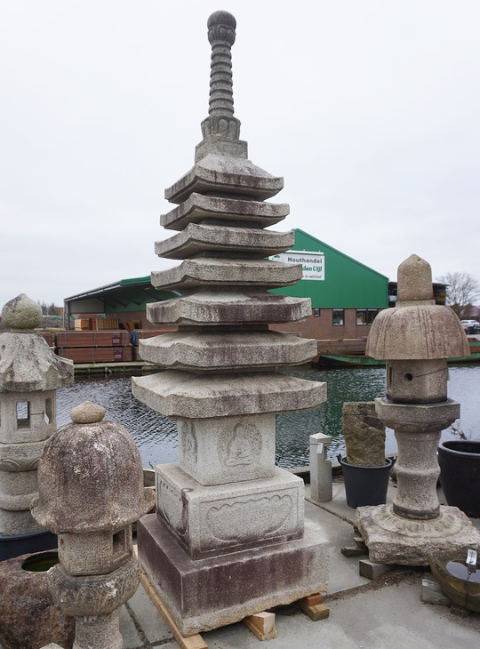 Shihobutsu Nanaju Sekito, Japanese Stone Pagoda - YO02010027