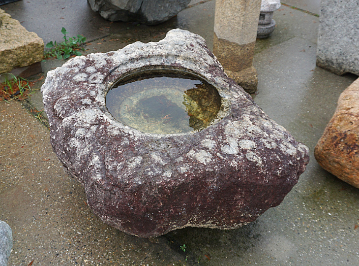 Ibigawa Shizen-seki Chōzubachi, Japanese Tsukubai Water Basin - YO03010235