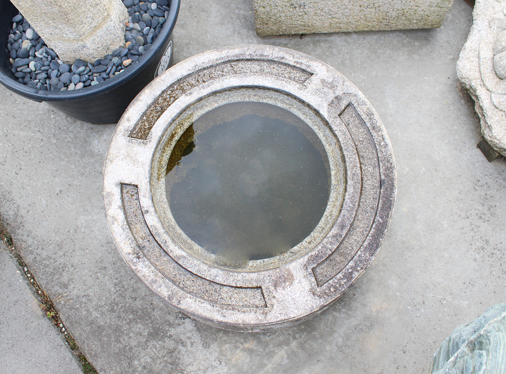 Kesagata Chozubachi, Japanse Tsukubai Waterornament - YO03010390