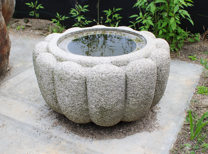 Kiku Chozubachi, Japanse Tsukubai Waterornament - YO03010387