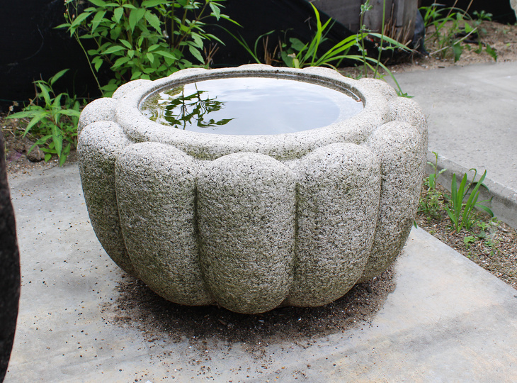 Kiku Chozubachi, Japanse Tsukubai Waterornament - YO03010387