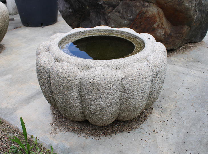 Kiku Chozubachi, Japanse Tsukubai Waterornament - YO03010387