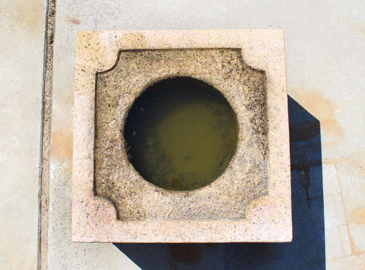 Masugata Chozubachi, Japanse Tsukubai Waterornament - YO03010365