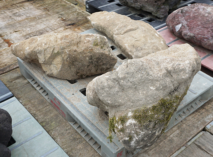 Kimachi Stone Sanzonseki Set, Japanese Ornamental Rocks - YO06010478
