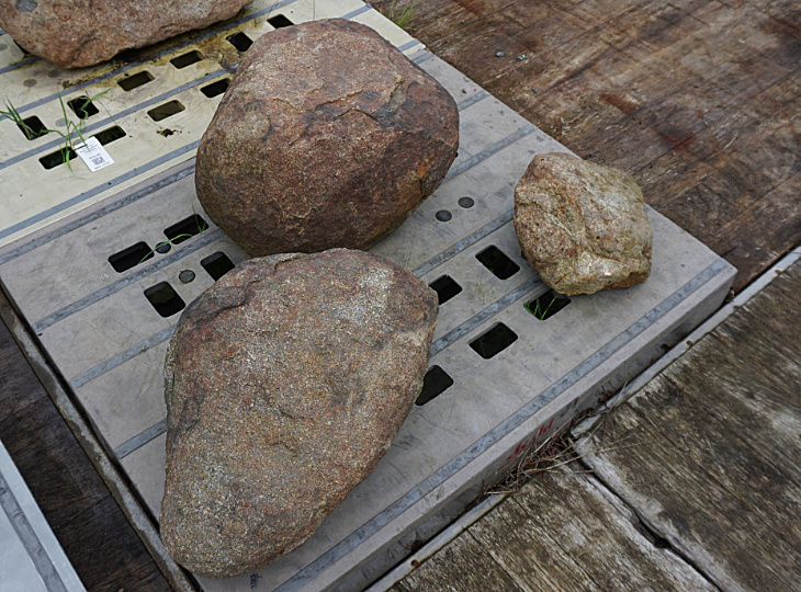Kurama Stone Sanzonseki Set, Japanese Ornamental Rocks - YO06010473