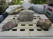 Buy Kurama Stone Sanzonseki Set, Japanese Ornamental Rocks for sale - YO06010475