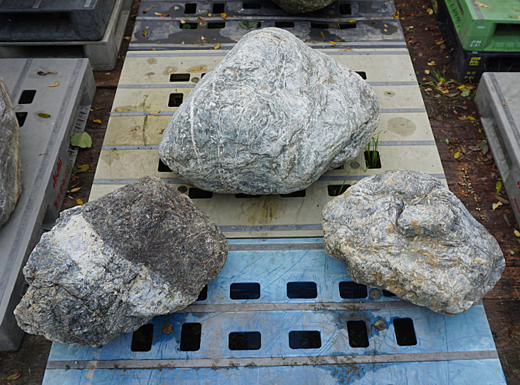 Sanbaseki Stone Sanzonseki Set, Japanese Ornamental Rocks - YO06010472