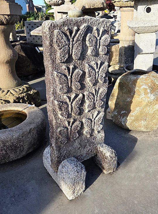 Chocho Ishibumi, Japanese Carved Memorial Stone - YO07010287