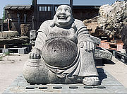 Buy Japanese Budai, Stone Hotei Statue for sale - YO07010116