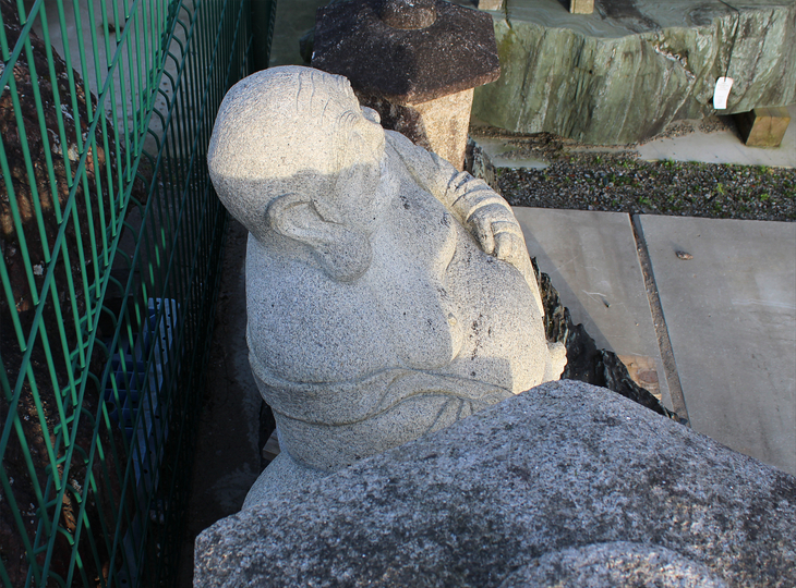 Japanese Budai, Stone Hotei Statue - YO07010266