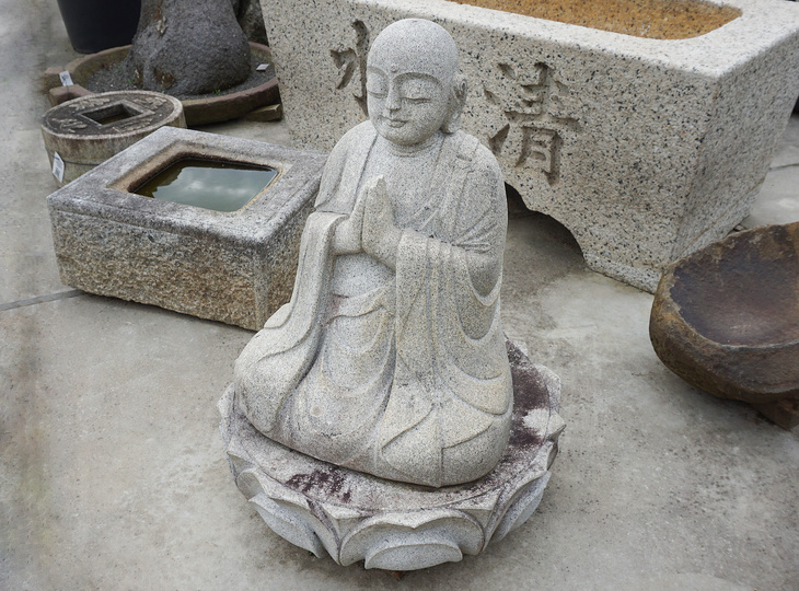 Jizo Ishizo, Japanese Stone Buddhist Statue - YO07010183