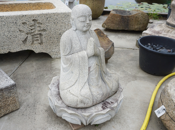 Jizo Ishizo, Japanese Stone Buddhist Statue - YO07010183