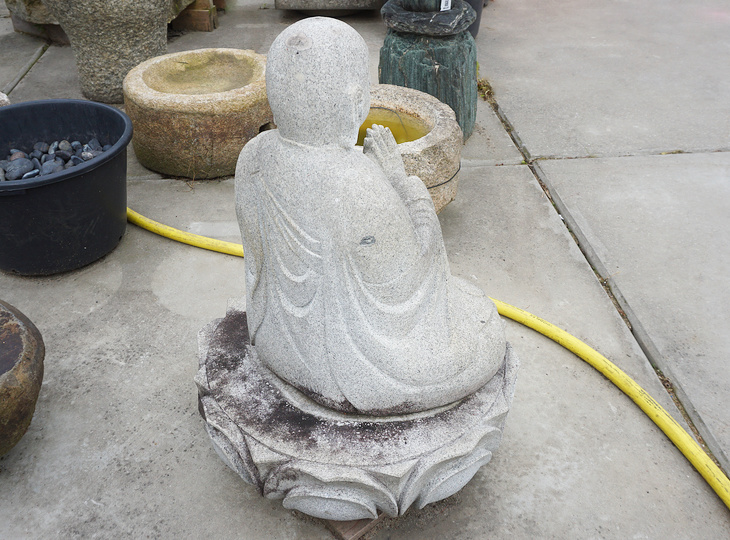 Jizo Ishizo, Japanese Stone Buddhist Statue - YO07010183