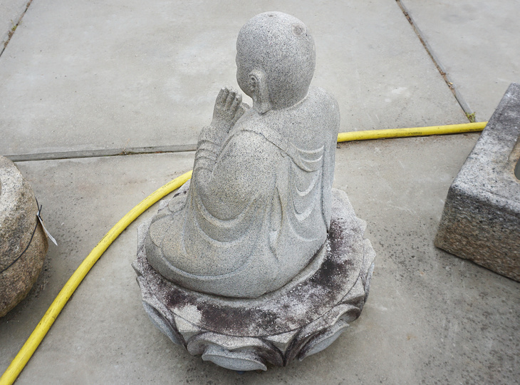 Jizo Ishizo, Japanese Stone Buddhist Statue - YO07010183