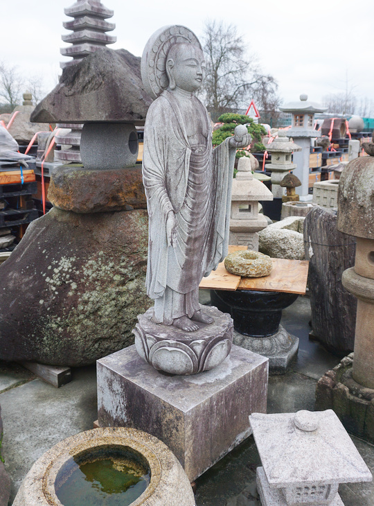 Buy Jizo Ishizo, Japanese Stone Buddhist Statue for sale - YO07010207