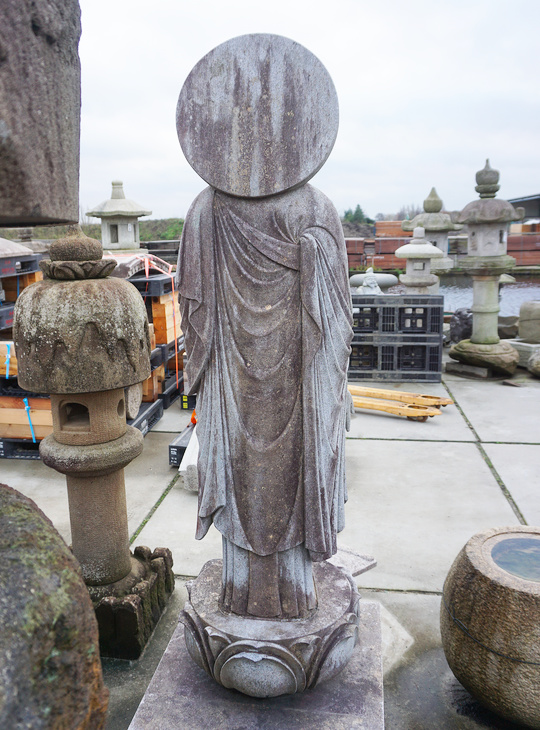 Jizo Ishizo, Japanese Stone Buddhist Statue - YO07010207