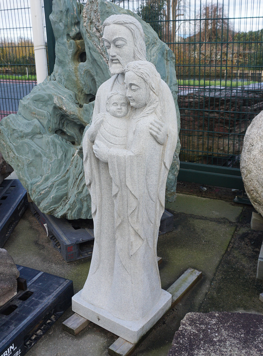 Buy Kirisuto Ishizo, Japanese Stone Christian Statue of Jesus, Mary, and Joseph for sale - YO07010209