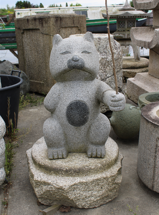 Kitsune, Japanese Stone Fox Statue - YO07010272