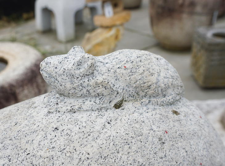 Nemuri Ikkyu-san, Japanese Stone Buddhist Monk Statue - YO07010180