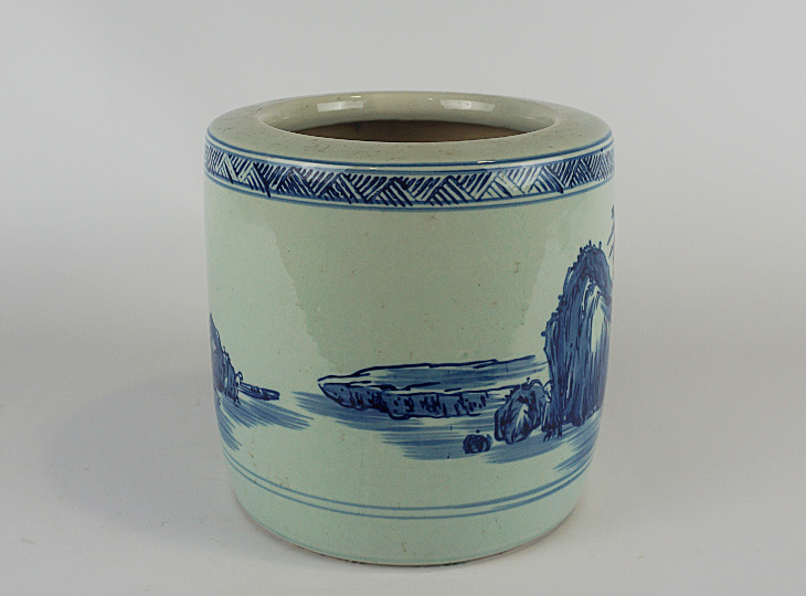 Porcelain Hibachi, Traditional Japanese Fire Bowl - YO07010064