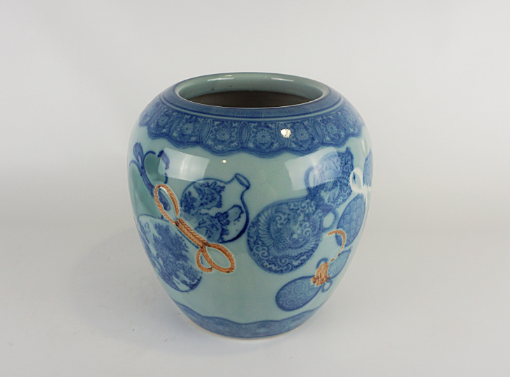 Porcelain Hibachi, Traditional Japanese Fire Bowl - YO07010070