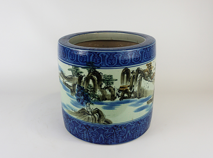 Porcelain Hibachi, Traditional Japanese Fire Bowl - YO07010090