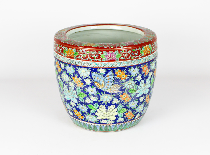 Porcelain Hibachi, Traditional Japanese Fire Bowl - YO07010249