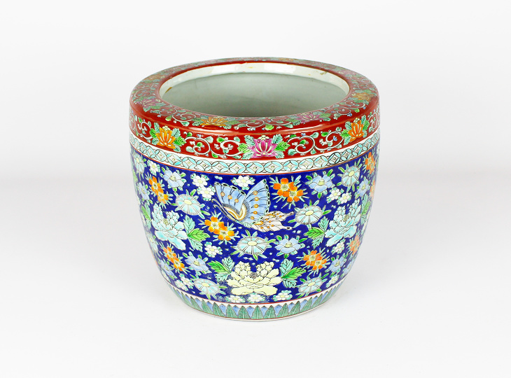 Porcelain Hibachi, Traditional Japanese Fire Bowl - YO07010249