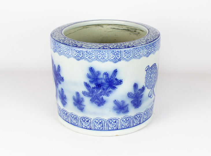 Porcelain Hibachi, Traditional Japanese Fire Bowl - YO07010251