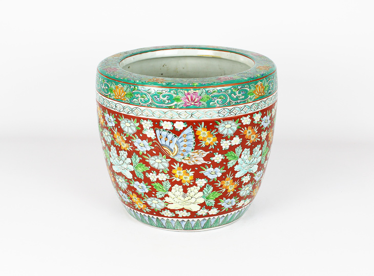 Porcelain Hibachi, Traditional Japanese Fire Bowl - YO07010252