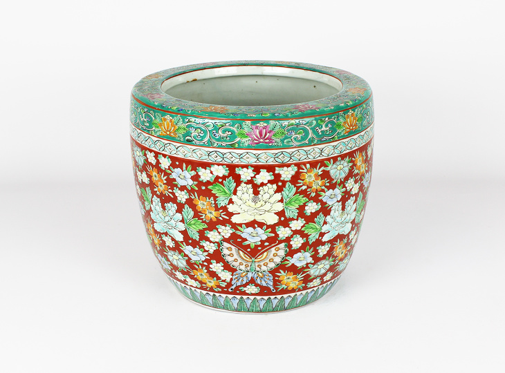 Porcelain Hibachi, Traditional Japanese Fire Bowl - YO07010252