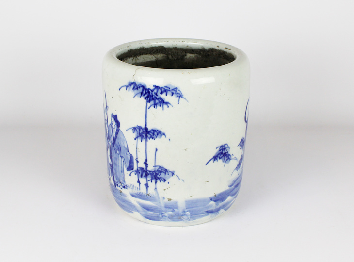 Porcelain Hibachi, Traditional Japanese Fire Bowl - YO07010254