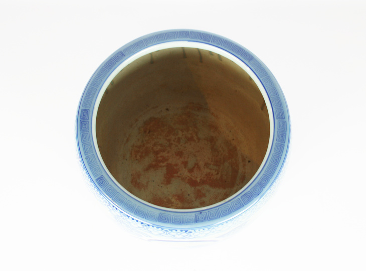 Porcelain Hibachi, Traditional Japanese Fire Bowl - YO07010259