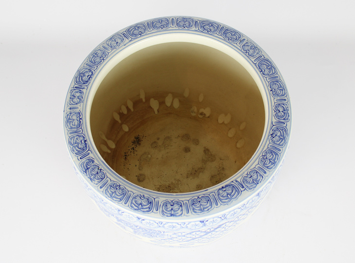 Porcelain Hibachi, Traditional Japanese Fire Bowl - YO07010261