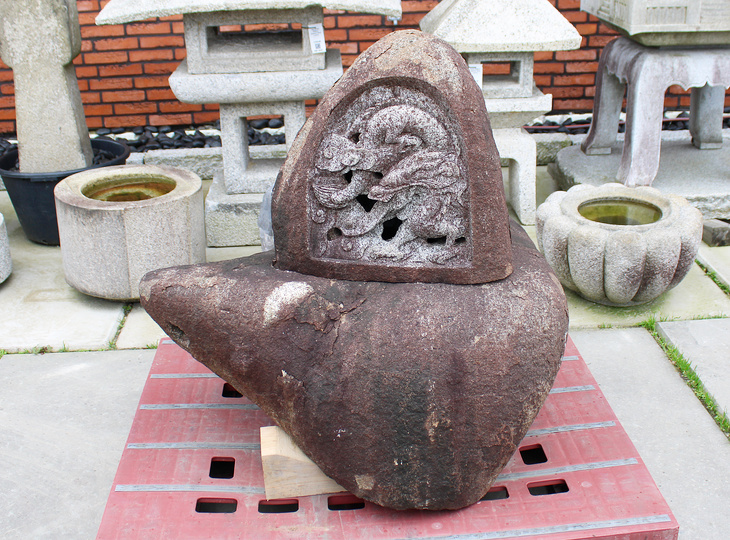 Ryu Ishizo, Japanese Stone Dragon Statue - YO07010265