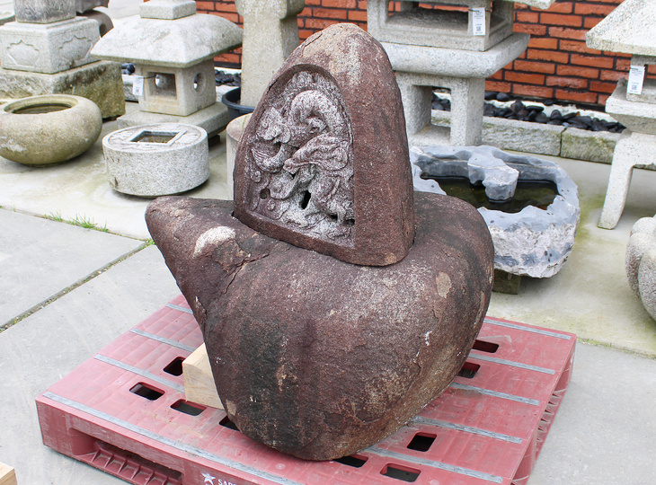 Ryu Ishizo, Japanese Stone Dragon Statue - YO07010265