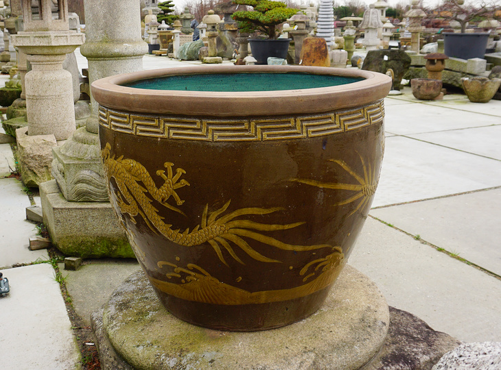 Ryu Mizubachi, Traditional Japanese Dragon Water Pot - YO07010140